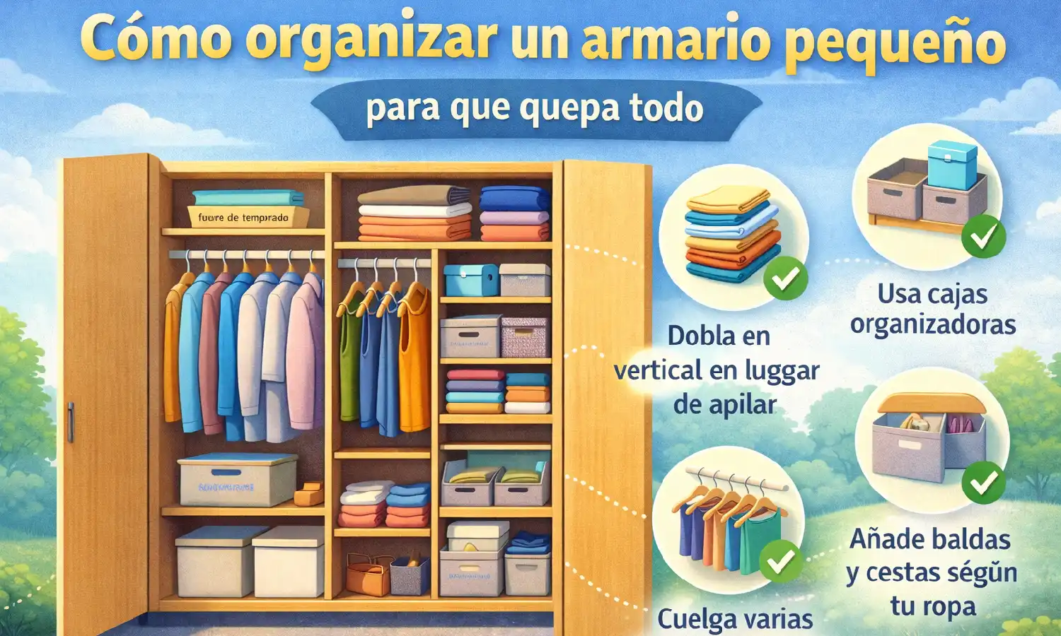 organizar un armario